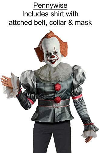 Rubie's Fantasia masculina de luxo Pennywise Adulto Filme IT Capítulo 2, Conforme mostrado., Standa