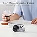 MOMAX Magnetic Portable Bluetooth Speaker - Mini Waterproof Shower Speaker with Bass, 12H Playtime, Outdoor Speaker True Wireless Stereo Pairing for Golf, Beach, Home, Travel, Gift Ideas