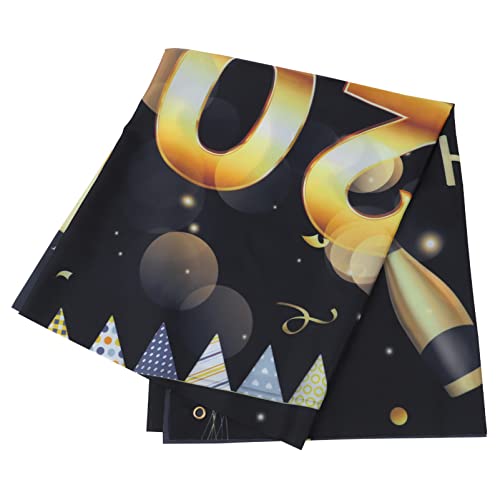 STOBOK 2022 Ano Eve Decorações De Festa Ballon Grande Ballon Impresso Feliz Ano 2022 Sinal Banner Ph