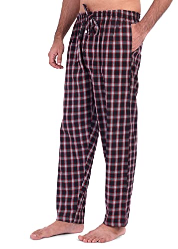 Plaid Pajama Pants For Men - 100% Cotton Pj Pants - Woven Sleepwear Lightweight Lounge Sleep Pants For Men #TOP1
