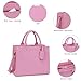 Chinllo Tote Bag for Women Top Handle Satchel Purse and Handbags with Shoulder Strap (D.Pink-S)