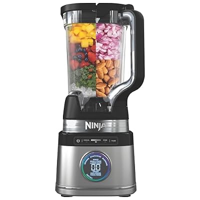 Ninja Full Size Blender I All-in-One | Best for Smoothies, Frozen Drinks, Shakes, Veggie Chopper & More | BlendSense Technology I 72 oz. Pitcher | 1800 Peak Watt | Silver | TB201