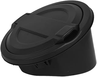 Fuel Filler Door Locking Gas Tank Cap Cover Compatible with Jeep Wrangler 2018-2023 JL & Unlimited Gas Tank Cap Aluminum Fuel Filler Door Cover