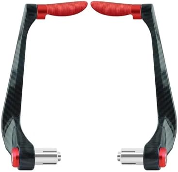 YBRAVO Motorcycle Lever Guard, Motorcycle CNC Aluminum Alloy Handlebar Brake Clutch Lever Hand Guard Protector Modification Accessories Handguard 1set