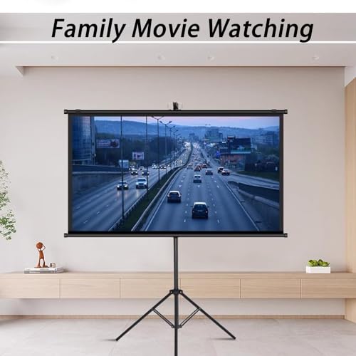 Pantalla de proyector con trípode 72" 4:3 ajustable miniatura 6