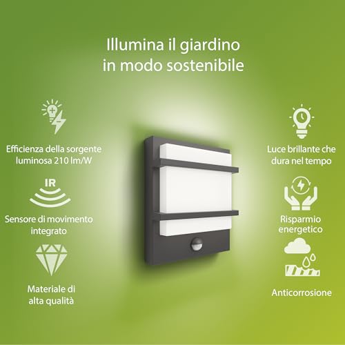 Philips Applique Da Esterno Petronia Ue, Sensore - 2