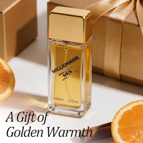Image of AFLUXE No.1 Millionaire Eau de Toilette for Men, Bold Warm Spicy Amber Woody Cologne, Long Lasting Intense Mens Fragrance, 3.3 fl oz (100 ml)