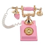 Charme rétro : ce téléphone rotatif miniature une touche vintage à votre maison de poupée, évoquant d'une décoration vintage et d'une communication à , téléphone maison de poupée, objets miniatures