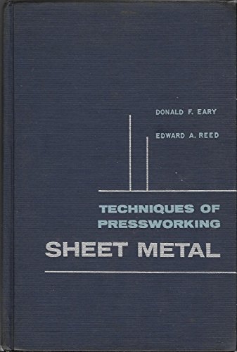 Techniques of Pressworking Sheet Metal an Engin... B001JZGC6Q Book Cover