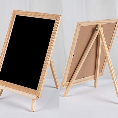 KESYOO quadro negro de madeira com suporte de quadro de letras pretas em pé desenho cavalete Blackbo