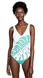 LSpace Women's x The Blonde Abroad Arizona One Piece Swimsuit, Spearmint, Green, White, Graphic, 6