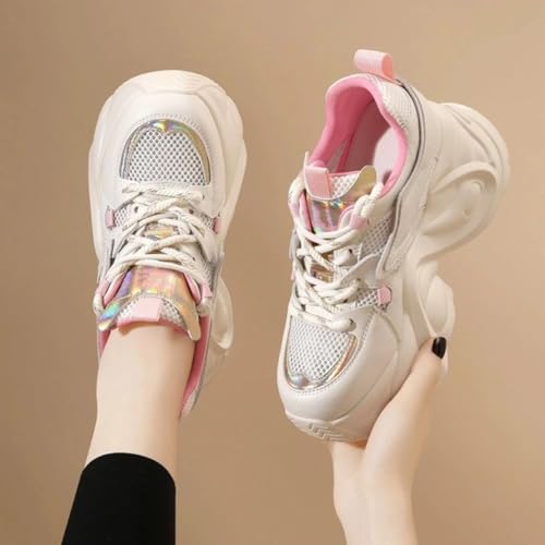 Chunky Sneakers for Women Walking Shoes with a 2.7-Inch Thick Sole - Breathable Mesh Walking Shoes3
