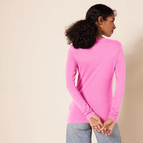 Image of Amazon Essentials Women's Regular-Fit Long-Sleeve Crewneck T-Shirt (Available in Plus Size)