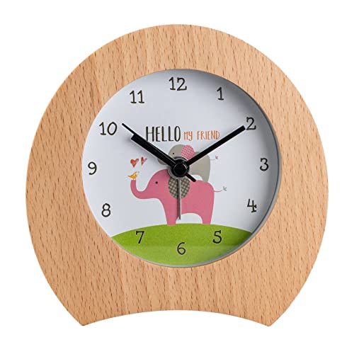 Artinova Desk Alarm Clock, Silent Clock With Nightlight For Home Bedroom Office, Beech Wood Made, Arta-3036 #TOP30