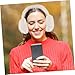 PACKOVE Foldable Furry Earmuffs Lightweight Ear Warmers for Cold Weather Outdoor Use Breathable Cozy Ear Protection for Adults Fashionable Winter Accessories