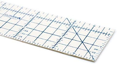 Clover 7811 Hot Ruler Press Perfect, Acrylic, Multicolour, 8.89x31.11x0.25 cm