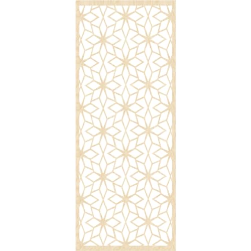 Image of Lake Decorative Pierced Fretwork Wood Wall Panels, 27 3 /8 inchW x 69 3 /8 inchH x 3 /8 inchT, Birch