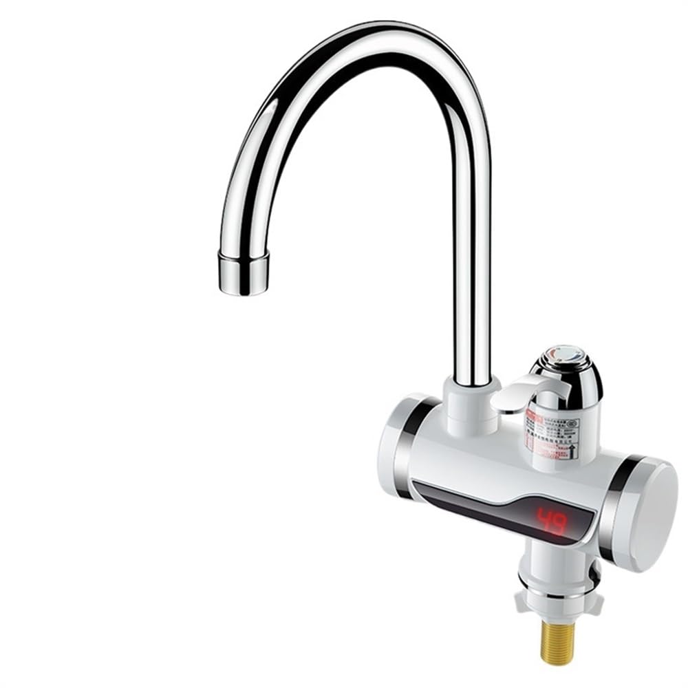 Electric Tap Intelligent Instant Hot Water Faucet StainlessSteel Universal Hose Tankless with Shower Bathroom Kitchen Heater(Under Type)
