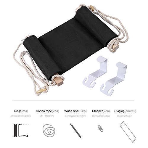 Office Foot Hammock Under Desk Footrest, Adjustable Desk Foot Rest Stand Replace Footstools For Home, Office Study And Relaxing, 1Pc/Box Black #TOP7