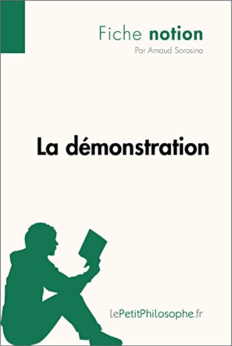 La Demonstration Fiche Notion Lepetitphilosophe Fr Comprendre La Philosophie Notion Philosophique T 18 Ebook Sorosina Arnaud Lepetitphilosophe Fr Amazon Fr