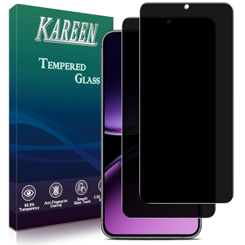 KAREEN �v���C�o�V�[�X�N���[���v���e�N�^�[ Samsung Galaxy S25 Plus�p �A���`�X�p�C�v���C�x�[�g�����K���X�t�B���� �w�䃍�b�N�����Ή� ���h�~ �C�A�h�~ �P�[�X�t�����h���[ 2���p�b�N