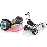Gyroor Hoverboard G13 All Terrain with LED Lights & 500W Motor & Gyroor K2 Hoverboard Seat Attachment for Kids & Youth