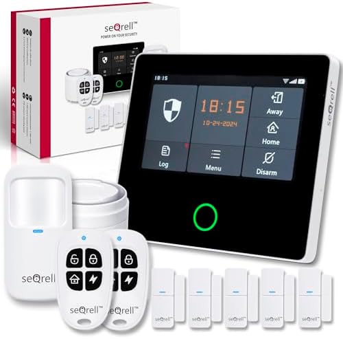 seQrell, Système Alarme Maison sans Fil GSM 4G, WLAN, Kit Alarme ...