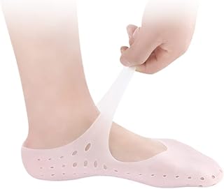Healifty 1 Pair Socks for Woman Silicone Non- Socks Short Shocks Plantar Fasciitis Socks Oil Socks Set Shallow Socks Womens Gym Socks Dry Cracked Heels Socks Forefoot Cushion Miss Gel