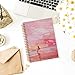 Wheatwin Pink Beachy Aesthetic Spiral Notebook Journal, Preppy Trendy Cute Notebook for Women, Preppy Notebooks for School 5.5x8.3