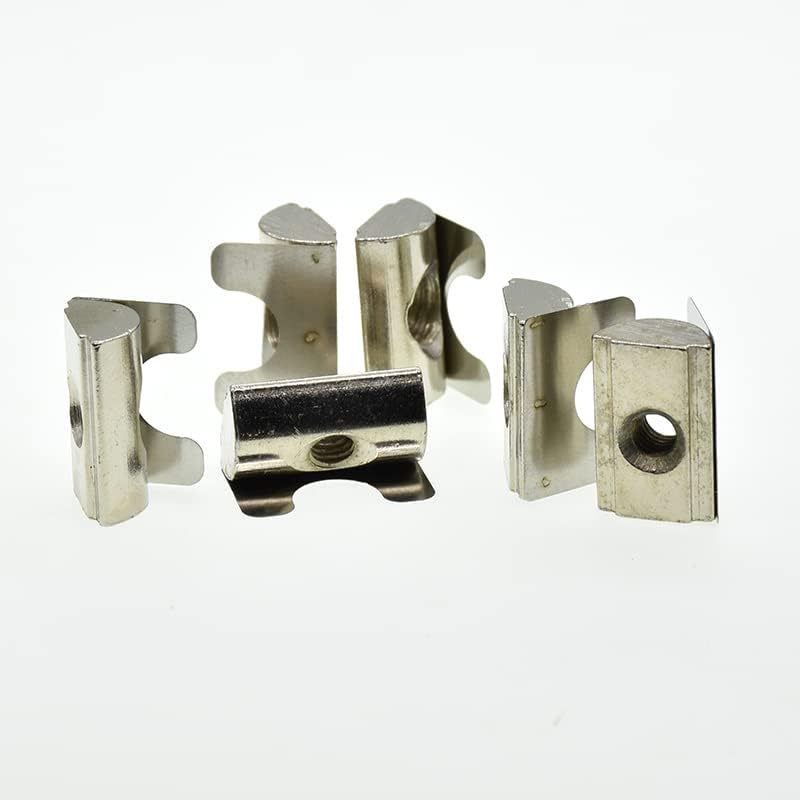 Generic Drop in T Nut with Spring Sheet for Aluminum Extrusion with Profile 3030/4040/4545 Series - (Size: 3030-M8-20PCS)