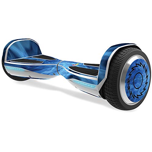 MightySkins Skin Compatible with Razor Hovertrax 1.5 Hover Board - Blue Mystic Flames | Protective, Durable, and Unique Vinyl wrap Cover | Easy to Apply, Remove, and Change Styles | Made in The USA