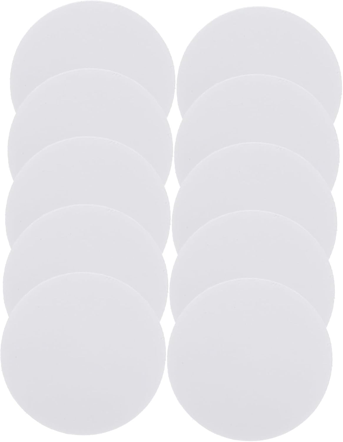 Healifty 30Pcs Double Sided Non Slip Fixing Stickers Carpet Gripper Pads for Rugs and Furniture Strong Adhesion White Round Rug Fasteners for Home Use No Damage Wall Fixing Alternative