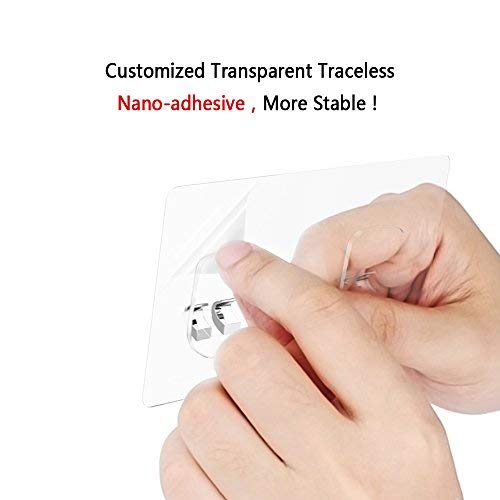 Orimade Bathroom Shelf Organizer Shower Caddy Storage Kitchen Rack With Traceless Transparent Adhesive No Drilling Sus304 Stainless Steel, 15 Inch #TOP7