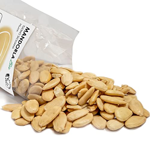 Sizilianische Bio-Mandeln geschält - Trockenfrüchte Quelle von Vitaminen und Ballaststoffen - Glutenfrei (Siciliana Tuono, 1kg)