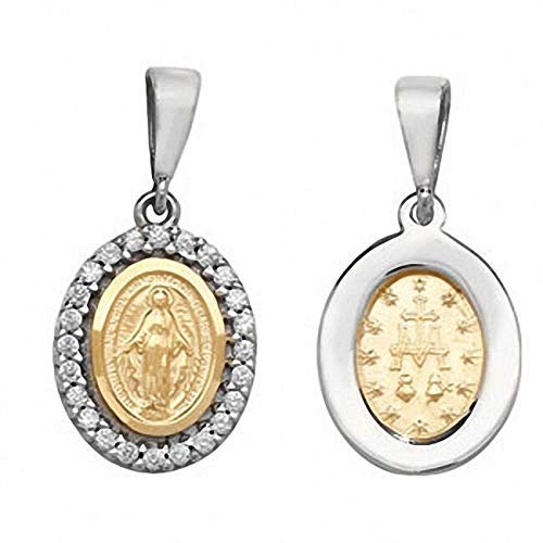 London Jewellery Quarter Gold Madonna Pendant Madonna Necklace Yellow Gold Madonna Medal