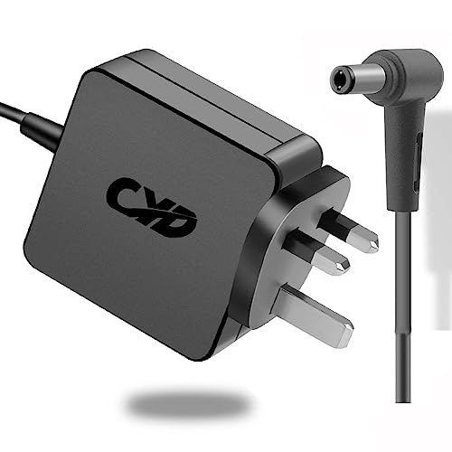 CYD Cargador de portátil de 65 W compatible con Asus Charger Laptop AD883J20 AD883220 ASUS G1 G2 L3 L5 L8 S5 U3 U5 U6 W3 W7 Z3 Z7 Z9 ASUS RT-AC88U RT-AC87U RT-AC3200 RACT-AC3200 RACT-3300 100 RR.