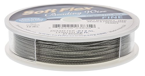 Soft Flex Beading Wire, Satin Silver.014 Inch, 30 Feet | BDC-414.00