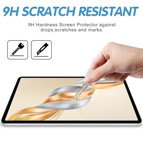 XunyLyee Screen Protector for HONOR Pad X9a/ HONOR Pad X9 11.5 Inch Tablet, 9H Hardness Tempered Glass Film, Anti-Scratch, HD-Clear, 2 Pack - Image 2