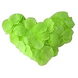 EMAXELER [Broken Girls Flowers]1000pcs Green Silk Rose Flower Petals for Wedding Table Confetti Bridal Party Flower Girl Decoration 1000pcs Green