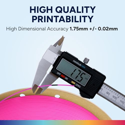 Image of OVERTURE Easy PLA 1.75mm 3D Printer Filament, 1kg PLA Cardboard Spool (2.2lbs), Dimensional Accuracy + /- 0.02mm, Fit Most FDM Printer (Easy Magenta)