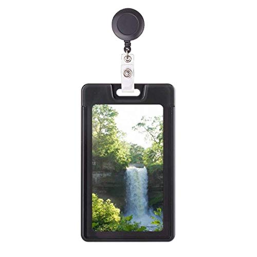 Cascada Ciencia Naturaleza Bosque Paisaje Retráctil Carrete Tarjeta Funda