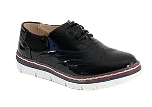 By Shoes By Shoes - Damenschuhe, glänzend, Derby-Stil
