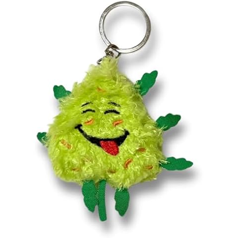 PAW:20 Bud Keychain | Funny | Cool Plush Weed Nug Keychain | Fun Novelty Gift | Soft Fleece | Adult Fidget Toy Cover