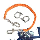 Kasmole Underwater Camera Tray Rope | Flexible Abrasion Resistant Scuba Lanyard | Camera & Camcorder Straps with Soft Handle for Underwater Photography