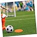 Parliky 8pcs Football Training Discs Soccer Drill Equipment Digital Landmark Mat Versatile Flat Round Markers Sports Supplies