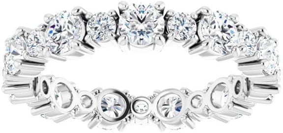 1-5 Ct Moissanite Engagement Ring 10k 14k 18k Gold & 925 Sterling Silver Eternity Moissanite Ring Christmas Gift For Women
