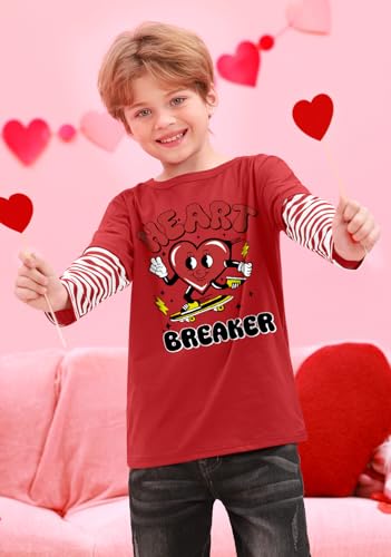 Image of BesserBay Valentines Day Unisex Kids Long Sleeve Top 2-14 Years
