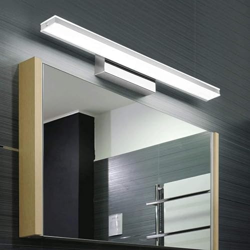 Luz de espejo Luz frontal de espejo LED, Linterna de pared de baño, Luces de maquillaje, Lámpara de gabinete de espejo minimalista moderna Instalación fácil Iluminación de pared de espejo Lámpara de d