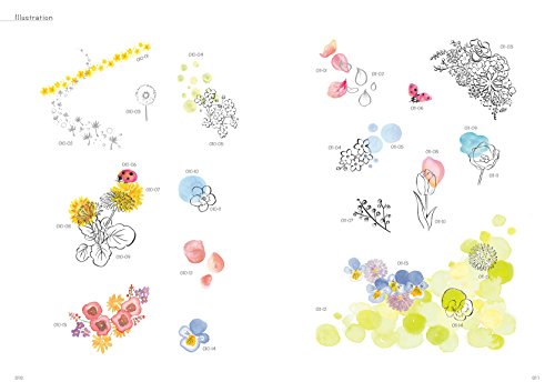 やさしい水彩とキレイな線画が可愛い ゆるふわナチュラル素材集 Whenbuy Jchere Com
