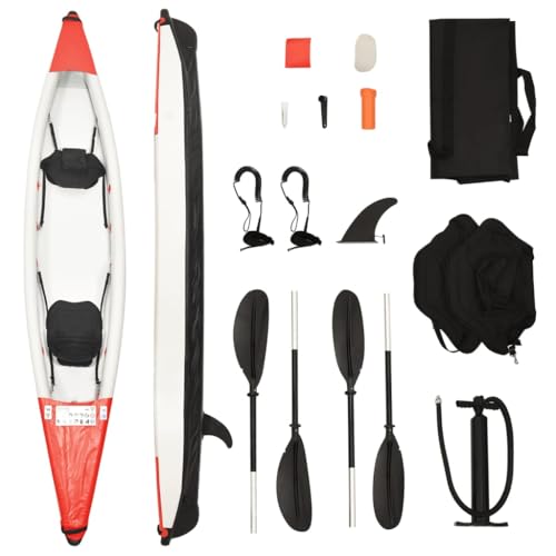 Furniture Select-Kayak Inflable Rojo 424x81x31 cm Poliéster